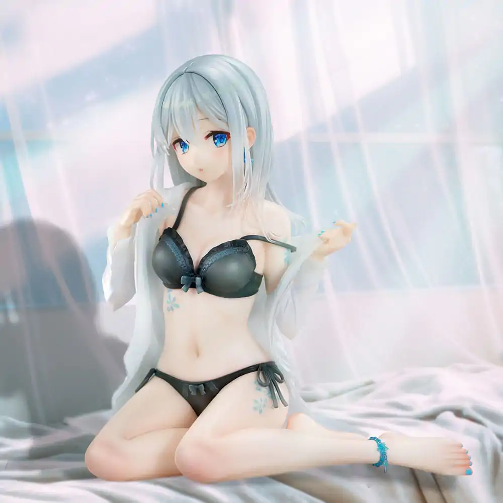 Original Character PVC Statue 1/7 Silver-Haired Girl Sky Blue Morning Special Outfit Ver. by Fuumi Illustration 16 cm termékfotó