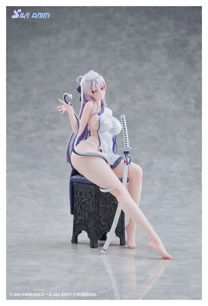 Original Character PVC Statue 1/7 The Color of the Blue - White Snake Deluxe Edition 20 cm product photo