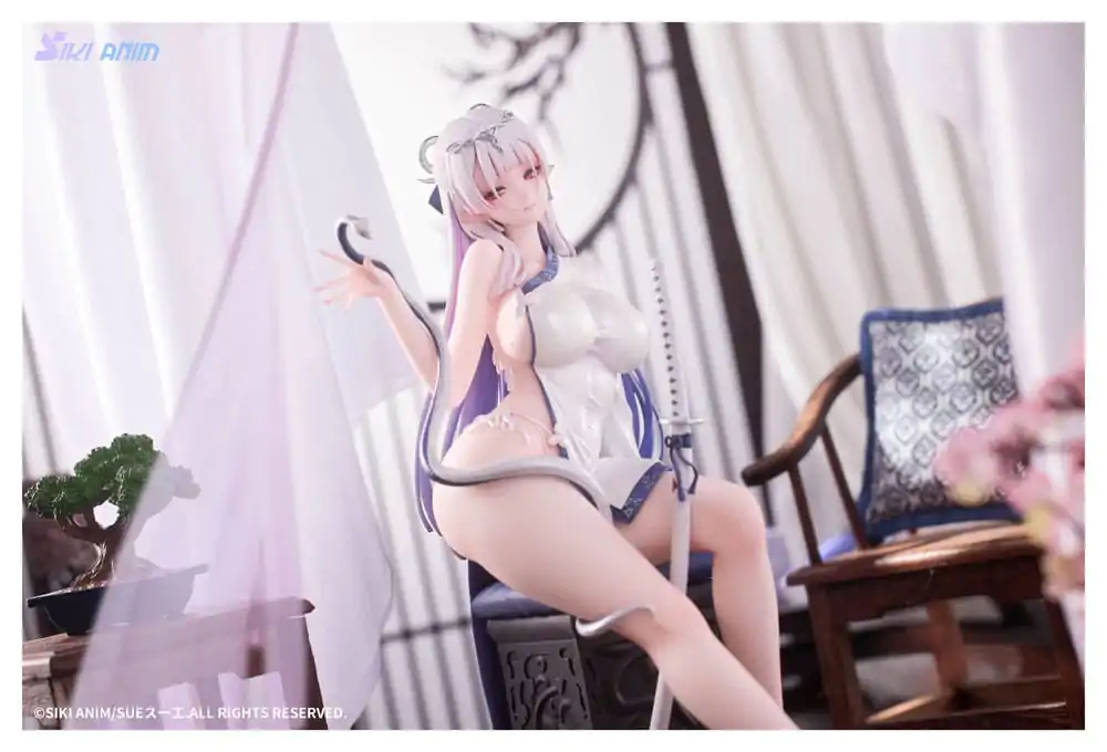 Original Character PVC Statue 1/7 The Color of the Blue - White Snake Deluxe Edition 20 cm product photo