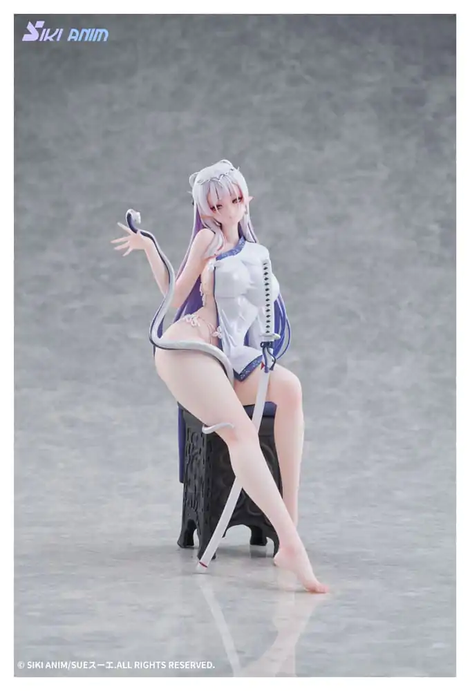 Original Character PVC Statue 1/7 The Color of the Blue - White Snake Deluxe Edition 20 cm product photo