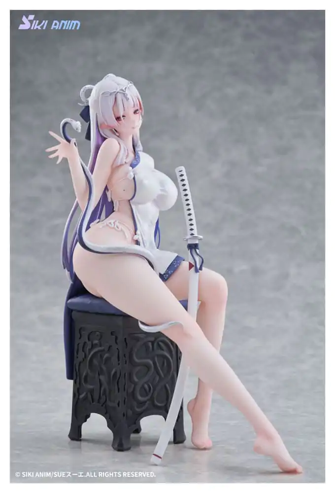 Original Character PVC Statue 1/7 The Color of the Blue - White Snake Deluxe Edition 20 cm product photo