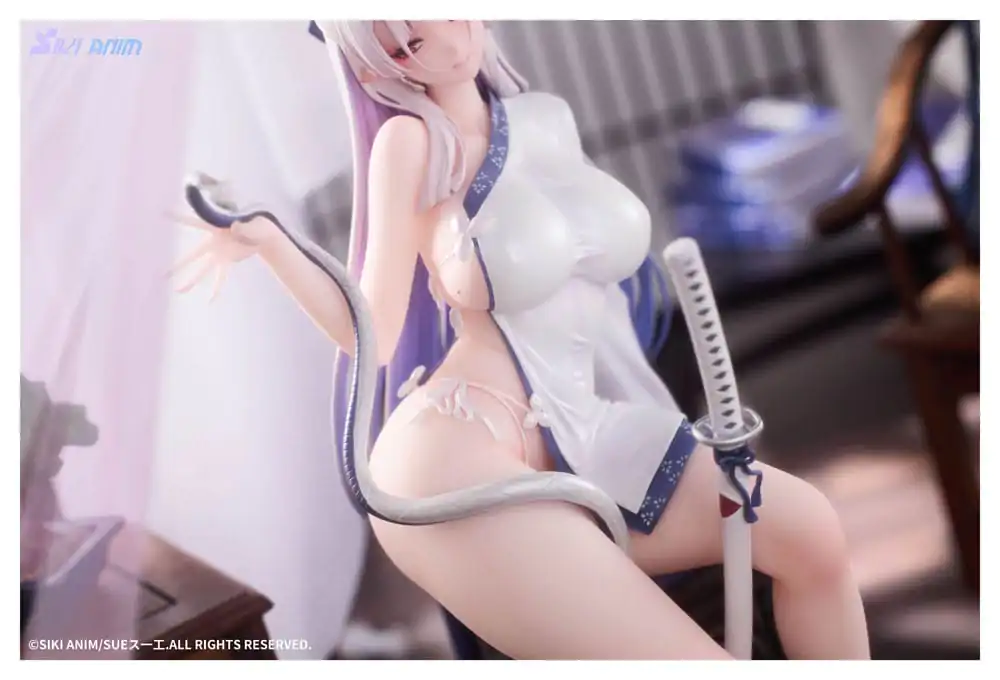 Original Character PVC Statue 1/7 The Color of the Blue - White Snake Normal Edition 20 cm product photo