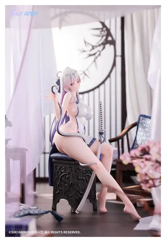 Original Character PVC Statue 1/7 The Color of the Blue - White Snake Normal Edition 20 cm product photo