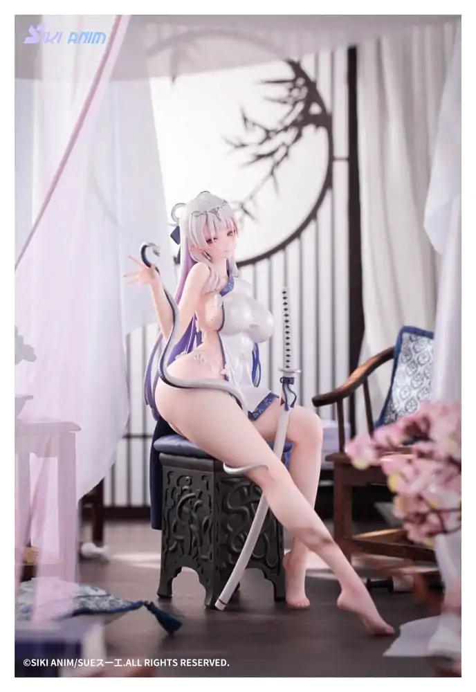 Original Character PVC Statue 1/7 The Color of the Blue - White Snake Normal Edition 20 cm product photo