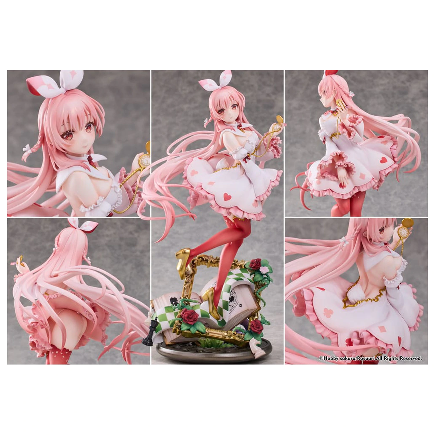 Original Character PVC Statue 1/7 White Rabbit Rosu Wonderland Ver. Illustrated by Rosuuri 29 cm product photo