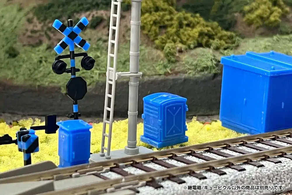 Original Character 1/80 Plastic Model Kit 1/80 Pop Another World Series Relay box/Cubicle Blue 3 cm product photo