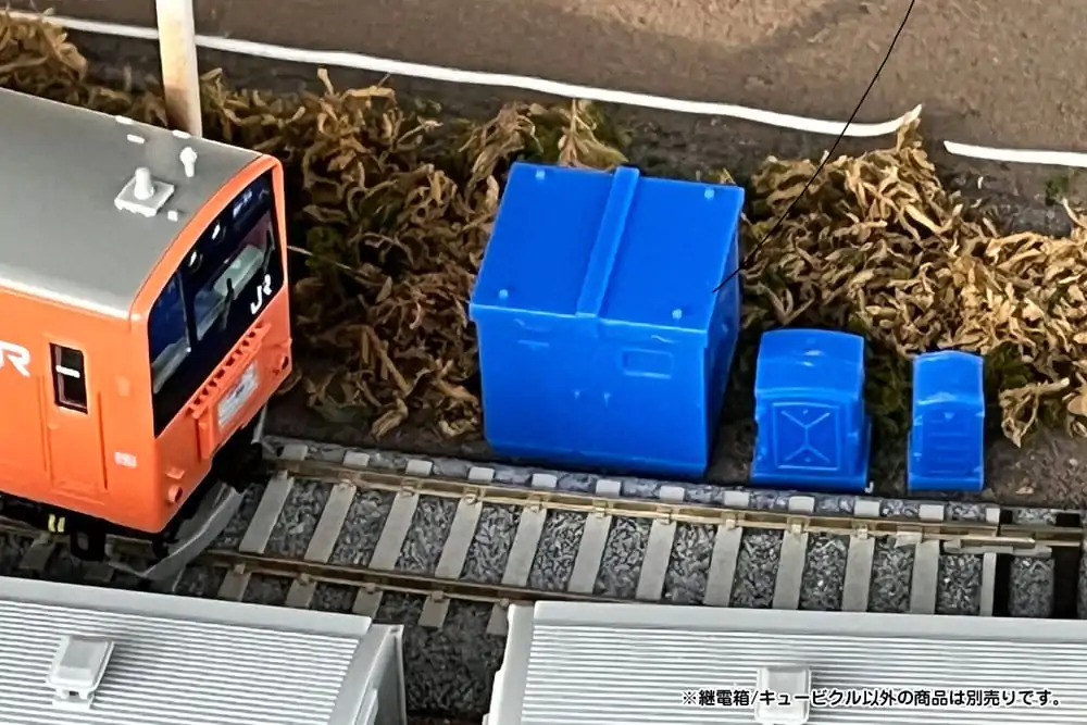 Original Character 1/80 Plastic Model Kit 1/80 Pop Another World Series Relay box/Cubicle Blue 3 cm product photo