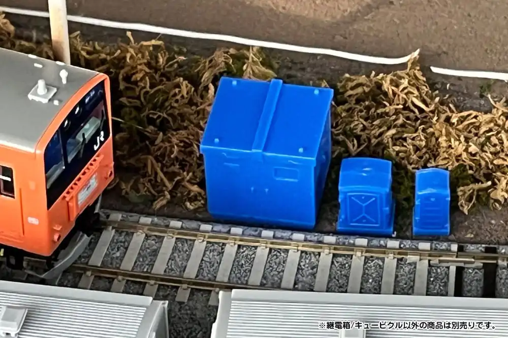 Original Character 1/80 Plastic Model Kit 1/80 Pop Another World Series Relay box/Cubicle Blue 3 cm product photo