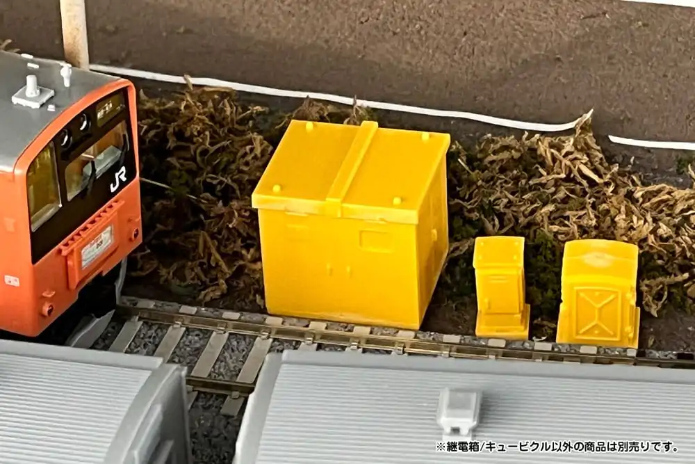 Original Character 1/80 Plastic Model Kit 1/80 Pop Another World Series Relay box/Cubicle Yellow 3 cm product photo