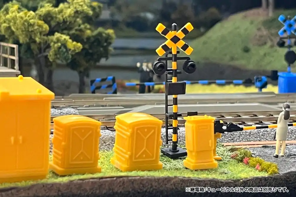 Original Character 1/80 Plastic Model Kit 1/80 Pop Another World Series Relay box/Cubicle Yellow 3 cm product photo