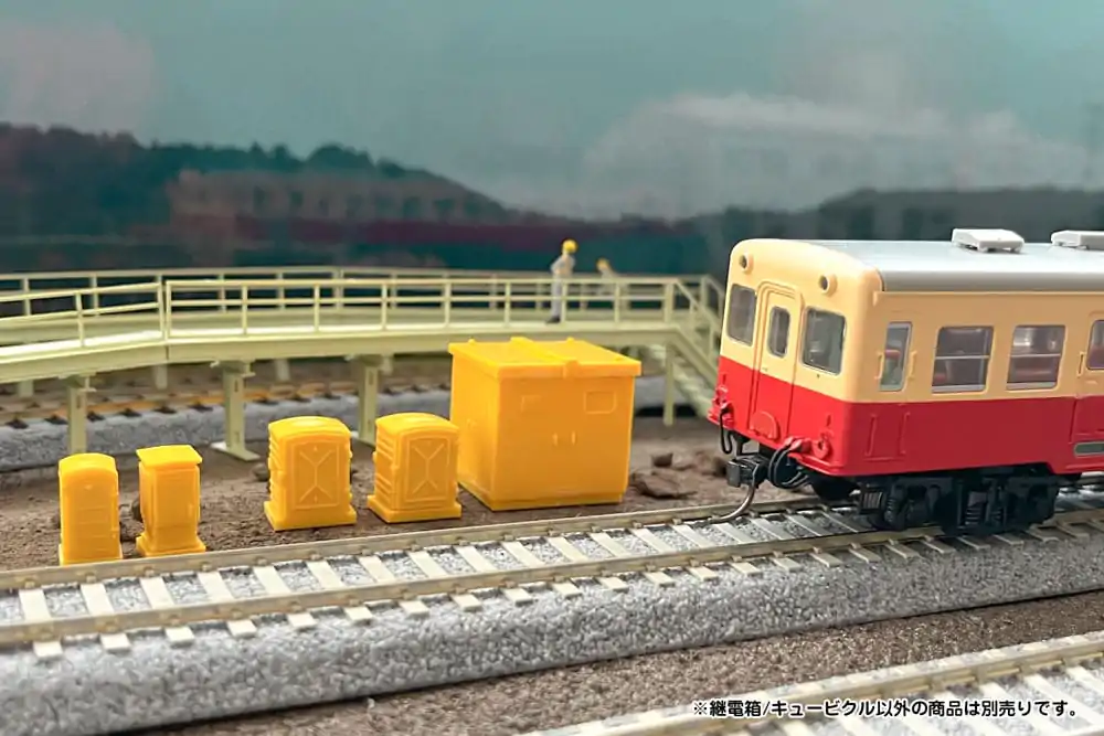 Original Character 1/80 Plastic Model Kit 1/80 Pop Another World Series Relay box/Cubicle Yellow 3 cm product photo