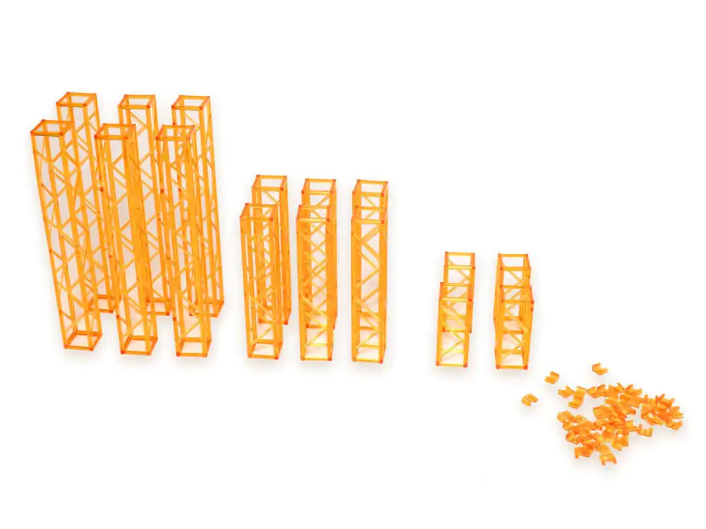 Original Character 1/80 Plastic Model Kit Pop Accessory01 Truss clear Orange Ver. 15 cm product photo
