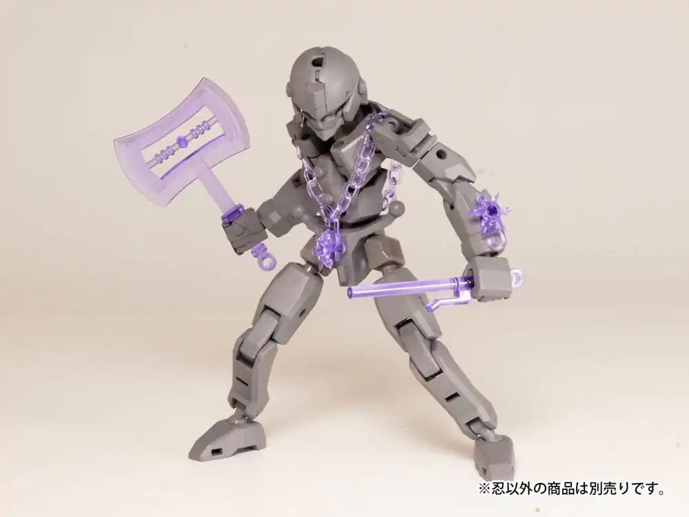 Original Character 1/80 Plastic Model Kit Pop Series04:Shinobi2 Clear Purple 2 cm product photo