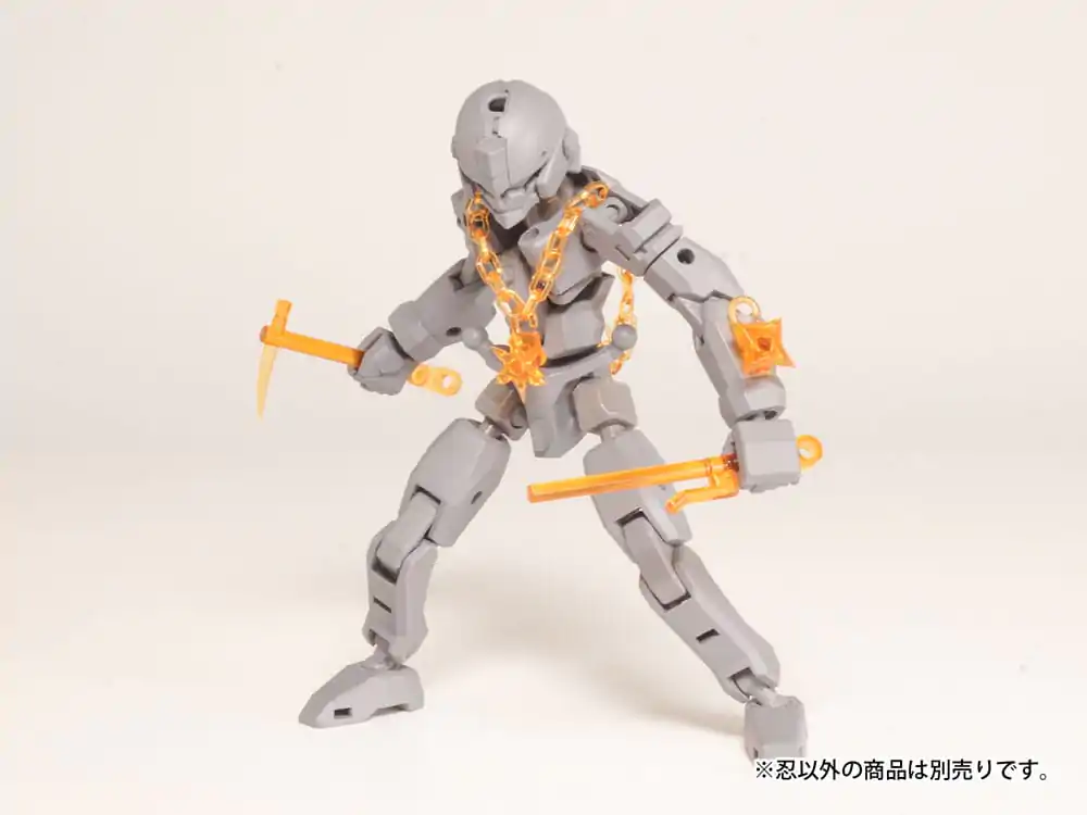 Original Character 1/80 Plastic Model Kit Pop Series04:Shinobi3 Clear Orange 2 cm product photo