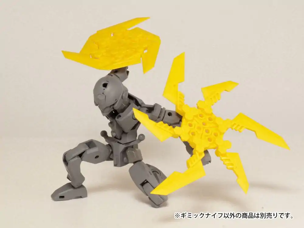 Original Character 1/80 Plastic Model Kit Pop Series08: Gimic knife3 Yellow 4 cm product photo