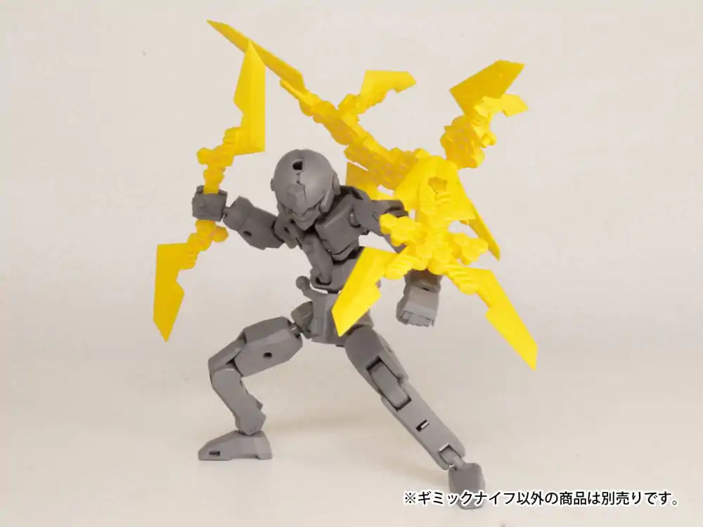 Original Character 1/80 Plastic Model Kit Pop Series08: Gimic knife3 Yellow 4 cm product photo