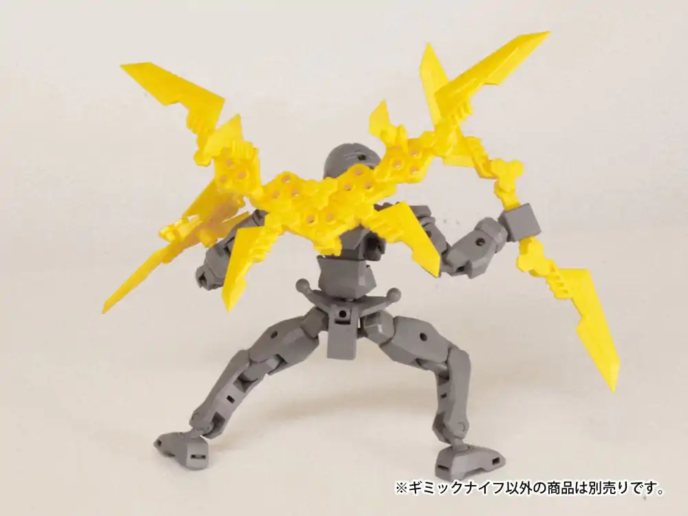 Original Character 1/80 Plastic Model Kit Pop Series08: Gimic knife3 Yellow 4 cm product photo
