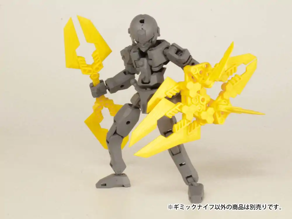 Original Character 1/80 Plastic Model Kit Pop Series08: Gimic knife3 Yellow 4 cm product photo