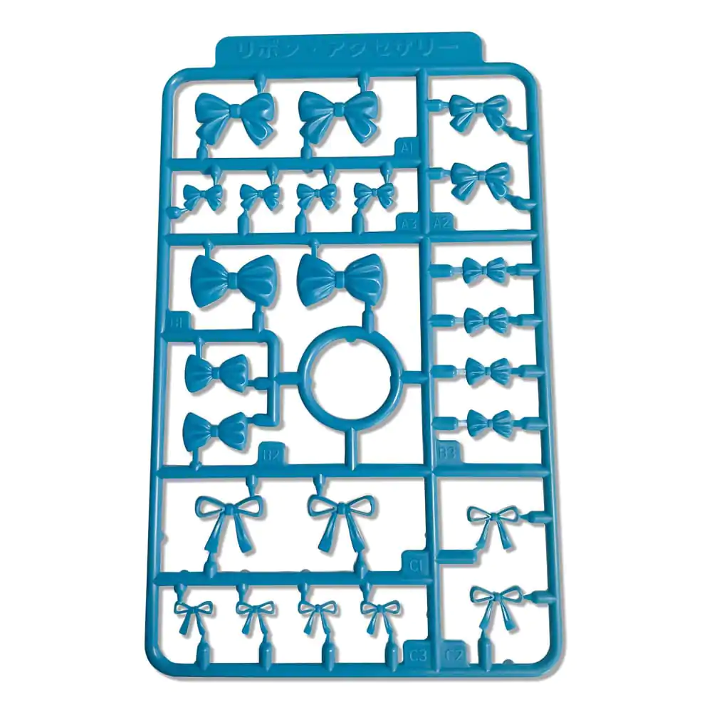 Original Character 1/80 Plastic Model Kit Ribbon Accessary3 (Blue) 2 cm product photo