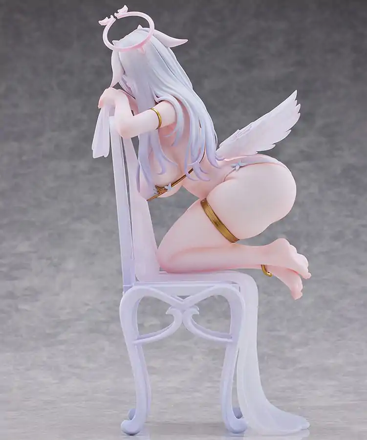 Original Character Statue 1/6 Pure White Angel-chan Tapestry Set Edition 27 cm product photo