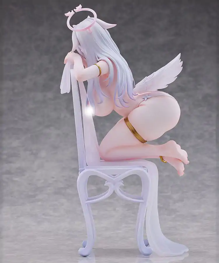Original Character Statue 1/6 Pure White Angel-chan Tapestry Set Edition 27 cm product photo
