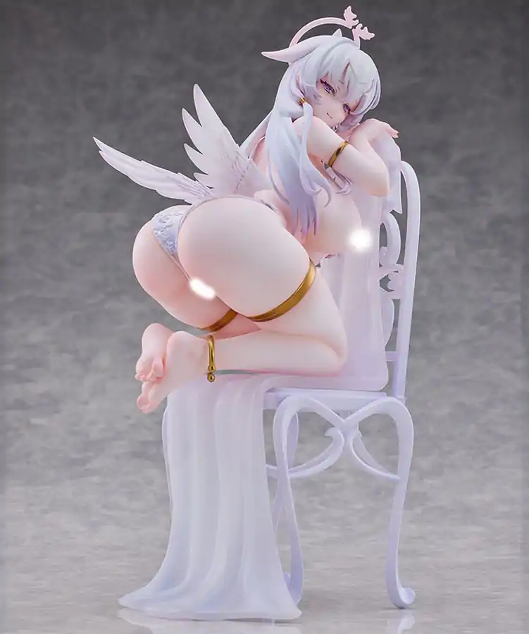 Original Character Statue 1/6 Pure White Angel-chan Tapestry Set Edition 27 cm product photo