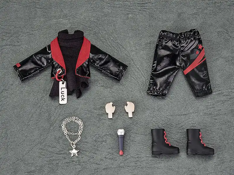 Original Character Accessories for Nendoroid Doll Figures Outfit Set: Idol Outfit - Boy (Deep Red) termékfotó