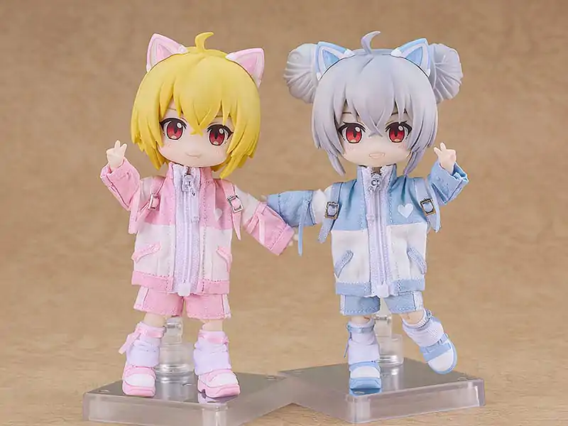 Original Character Accessories for Nendoroid Doll Figures Outfit Set: Subculture Fashion Tracksuit (Blue) termékfotó