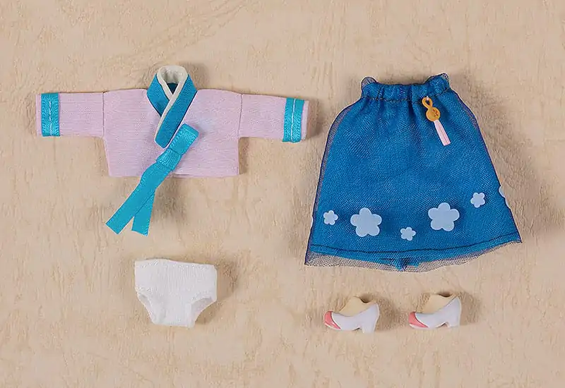 Original Character Accessories for Nendoroid Doll Figures Outfit Set: World Tour Korea - Girl (Blue) product photo