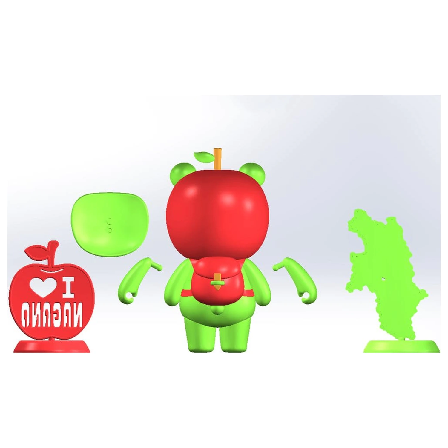 Original Character Plastic Model Kit Arukuma 10 cm       product photo