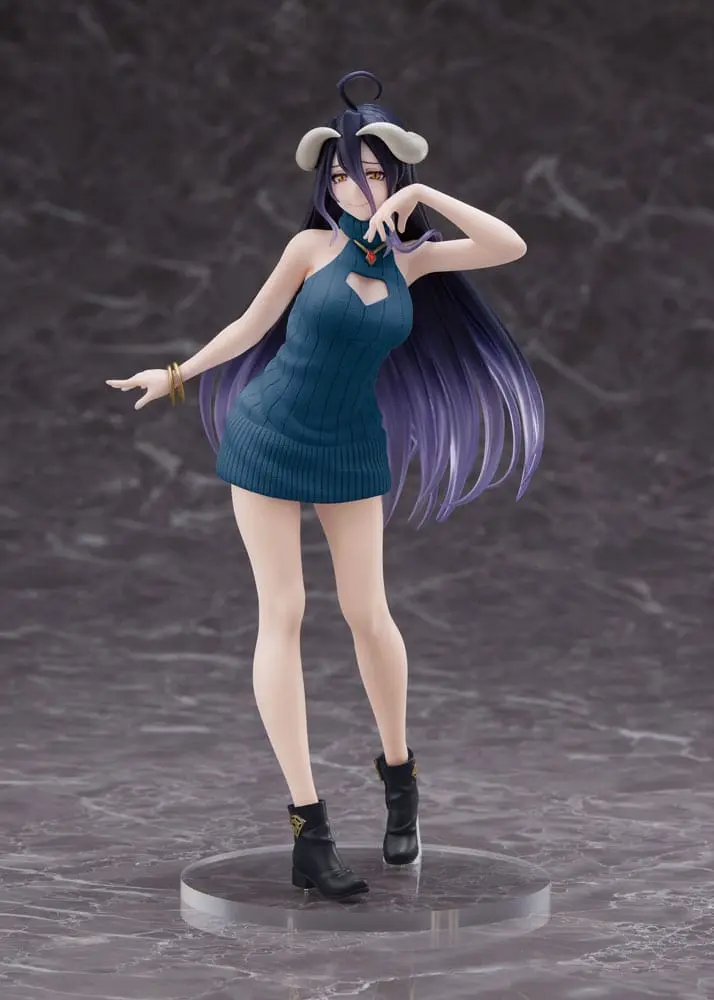 Original Character Coreful PVC Statue Overlord IV AMP Albedo Knit Dress Ver. Renewal Edition product photo