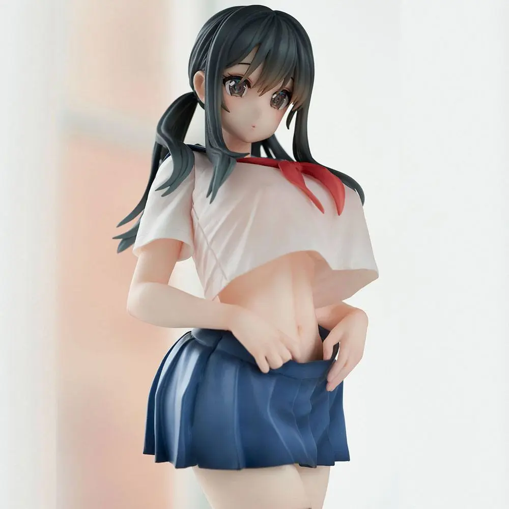 Original Character PVC Statue Curtain-chan Illustration by B-ginga 27 cm product photo