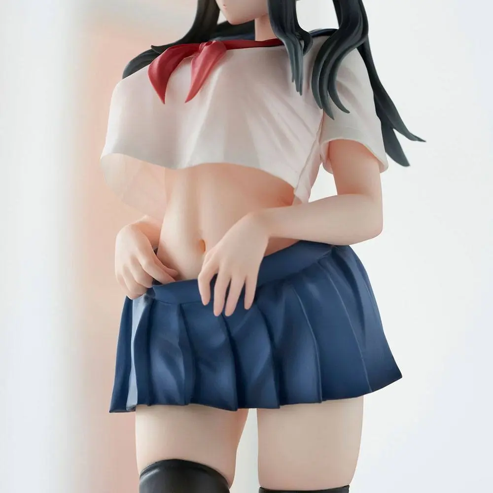 Original Character PVC Statue Curtain-chan Illustration by B-ginga 27 cm product photo