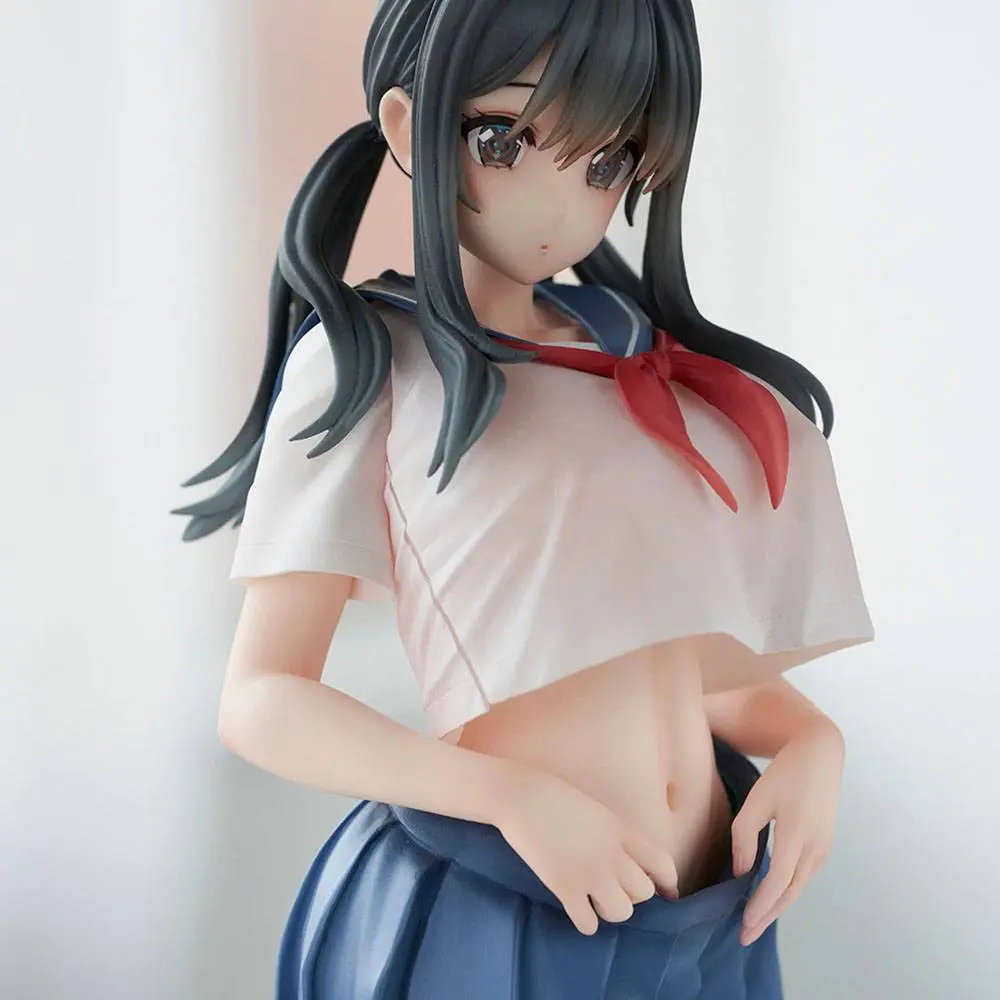 Original Character PVC Statue Curtain-chan Illustration by B-ginga 27 cm product photo