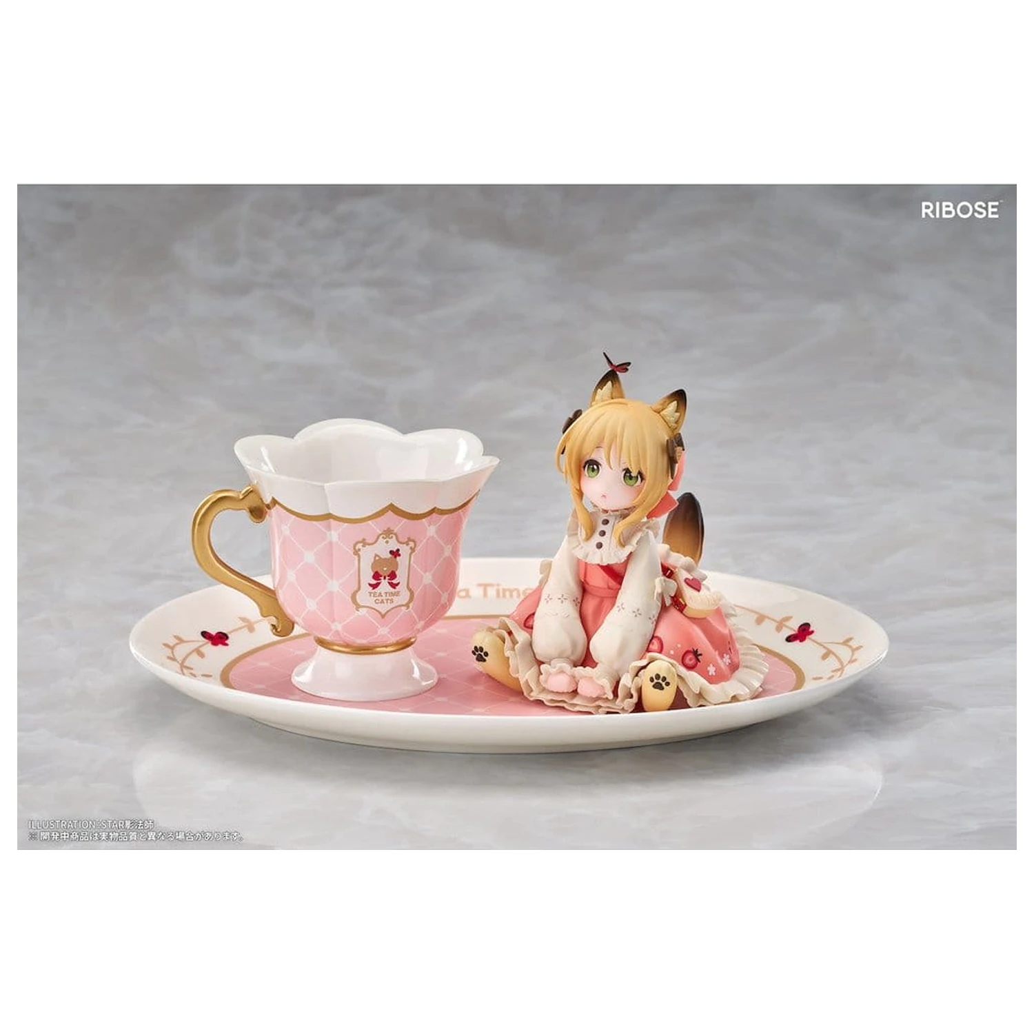 Original Character DLC Series PVC Figure Tea Time Cats Orange Cat 10 cm product photo