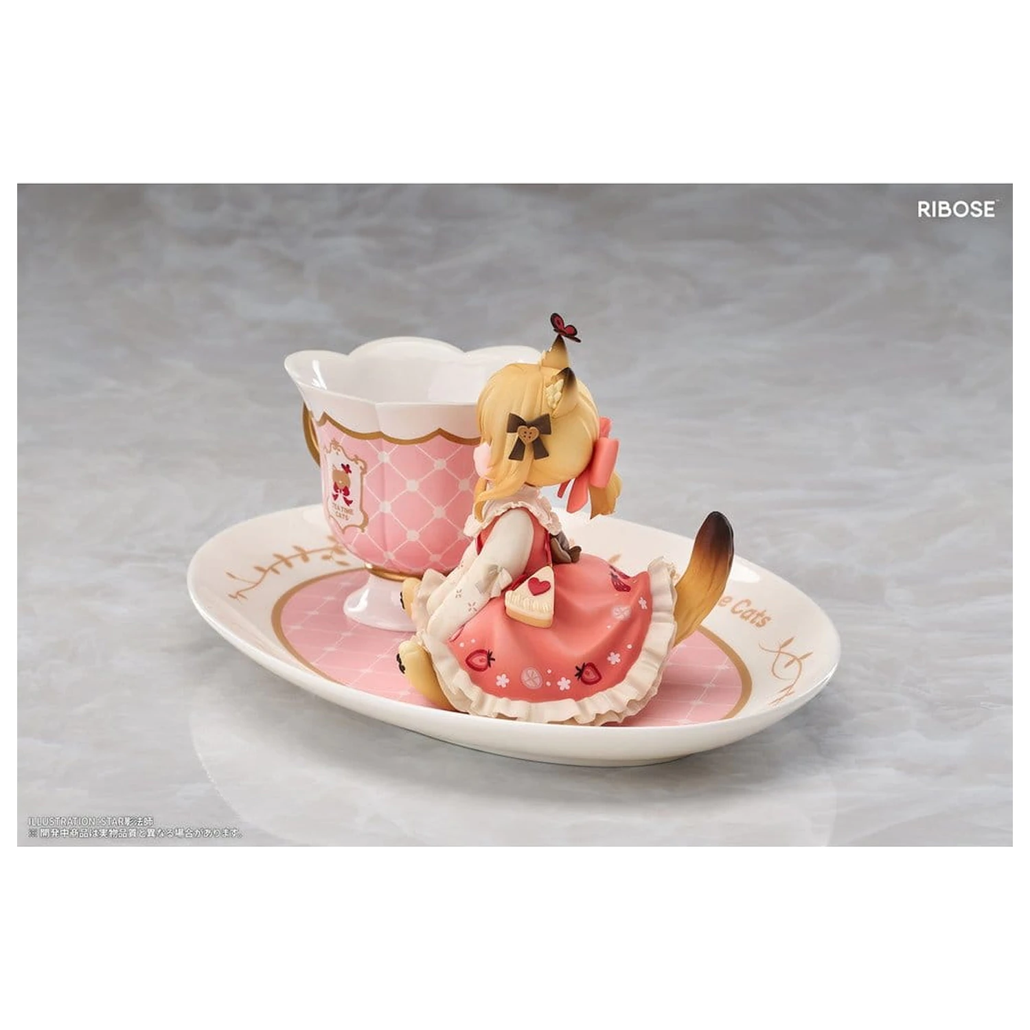 Original Character DLC Series PVC Figure Tea Time Cats Orange Cat 10 cm product photo