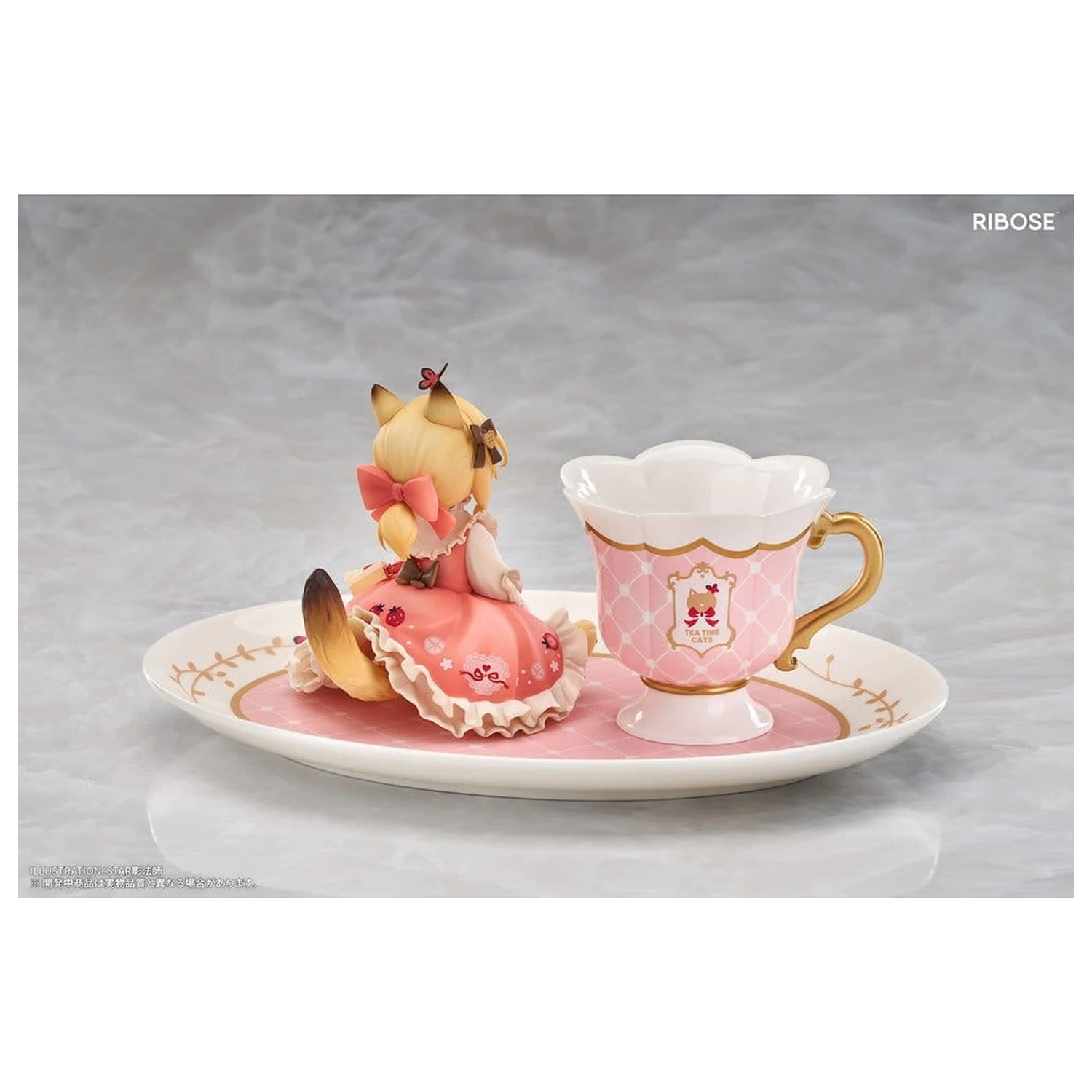 Original Character DLC Series PVC Figure Tea Time Cats Orange Cat 10 cm product photo