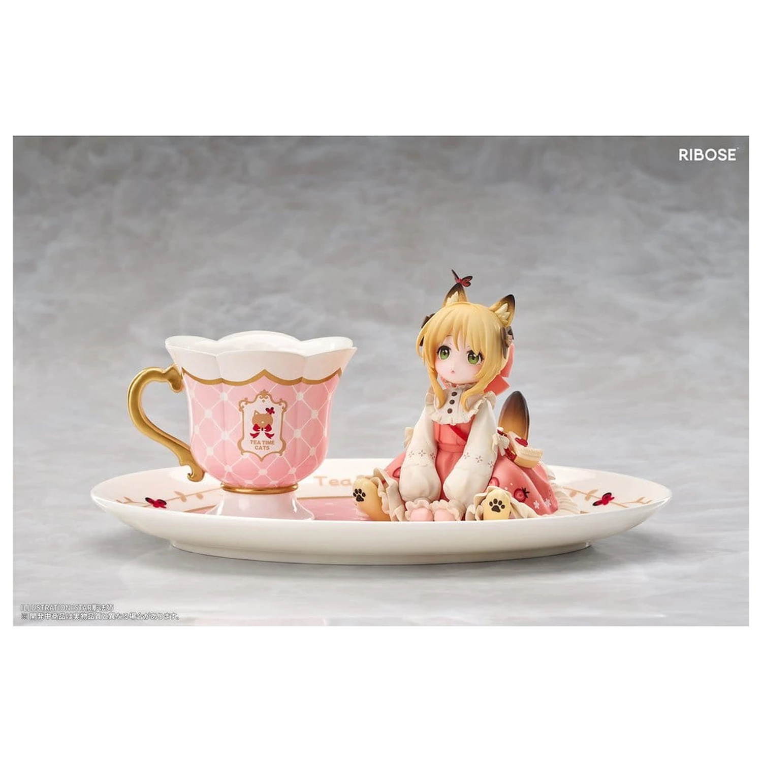 Original Character DLC Series PVC Figure Tea Time Cats Orange Cat 10 cm product photo