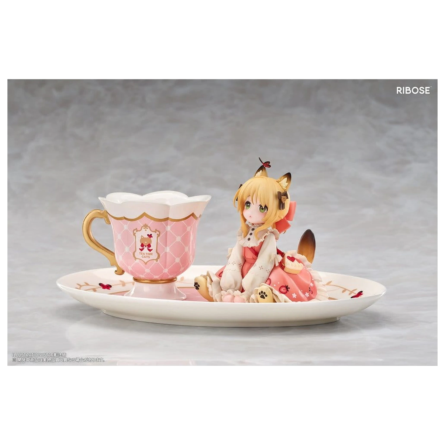 Original Character DLC Series PVC Figure Tea Time Cats Orange Cat 10 cm product photo