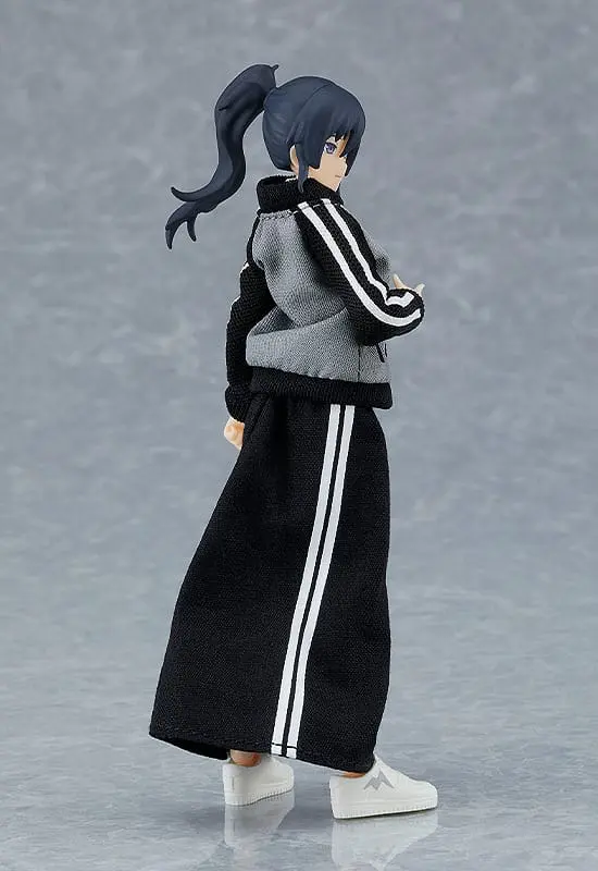 Original Character Figma Action Figure Female Body (Makoto) with Tracksuit + Tracksuit Skirt Outfit 13 cm product photo