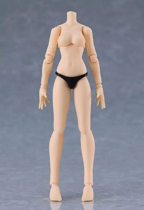 Original Character Figma Action Figure Female Body (Mika) Mini Skirt Chinese Dress Outfit (Black) 13 cm product photo