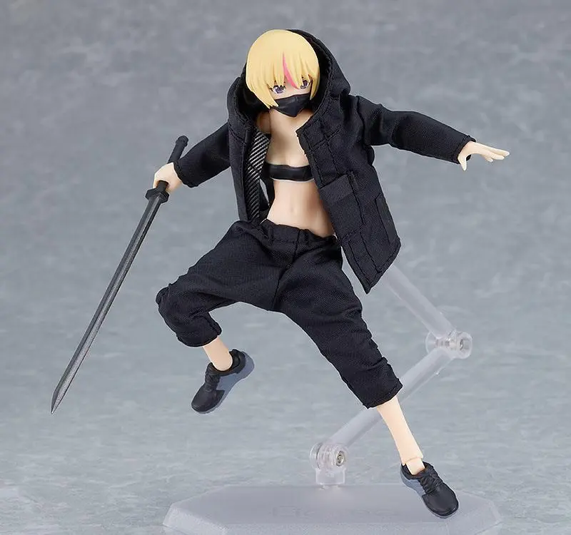 Original Character Figma Action Figure Female Body Yuki with Techwear Outfit 13 cm product photo