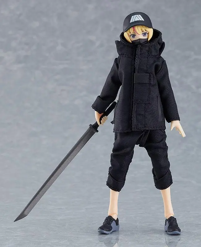 Original Character Figma Action Figure Female Body Yuki with Techwear Outfit 13 cm product photo