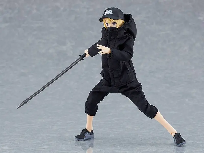 Original Character Figma Action Figure Female Body Yuki with Techwear Outfit 13 cm product photo