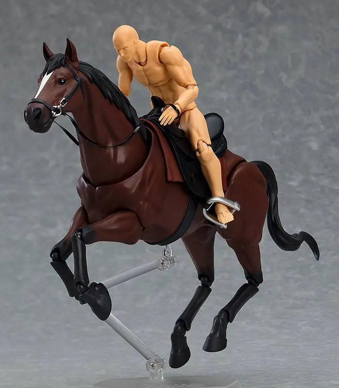 Original Character Figma Action Figure Horse ver. 2 (Chestnut) 19 cm product photo