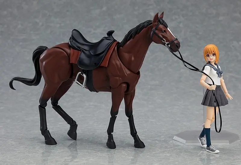 Original Character Figma Action Figure Horse ver. 2 (Chestnut) 19 cm product photo