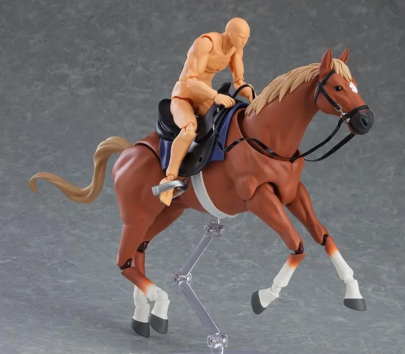 Original Character Figma Action Figure Horse ver. 2 (Light Chestnut) 19 cm product photo