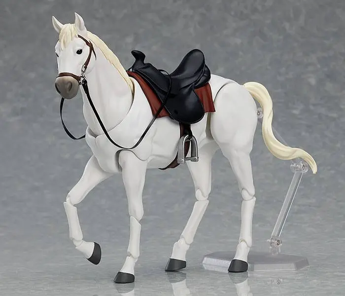 Original Character Figma Action Figure Horse ver. 2 (White) 19 cm product photo