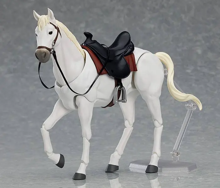 Original Character Figma Action Figure Horse ver. 2 (White) 19 cm product photo
