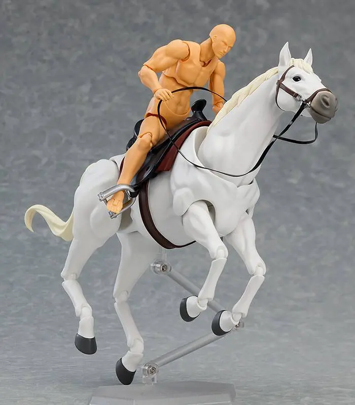 Original Character Figma Action Figure Horse ver. 2 (White) 19 cm product photo